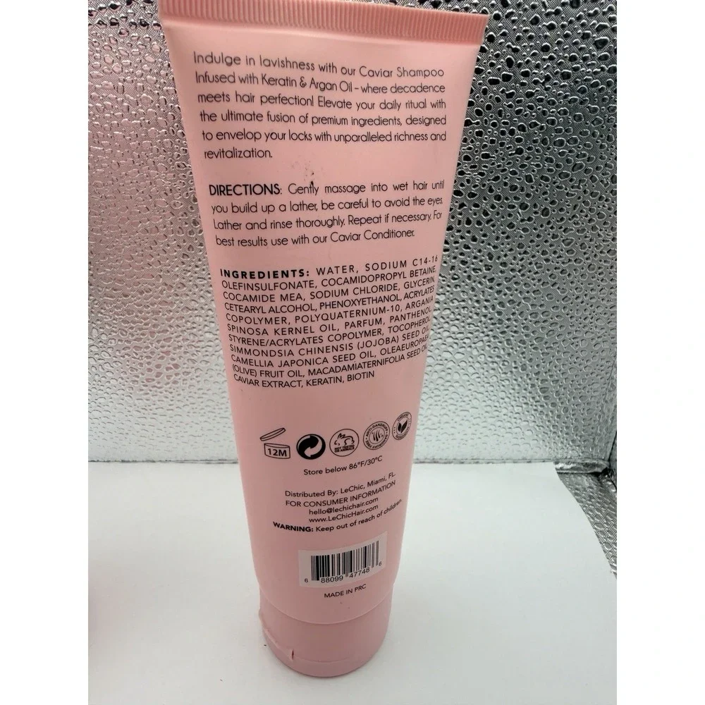 Le Chic Repairing Caviar Shampoo & Conditioner Set, Keratin, Paraben-Free, 5.9oz